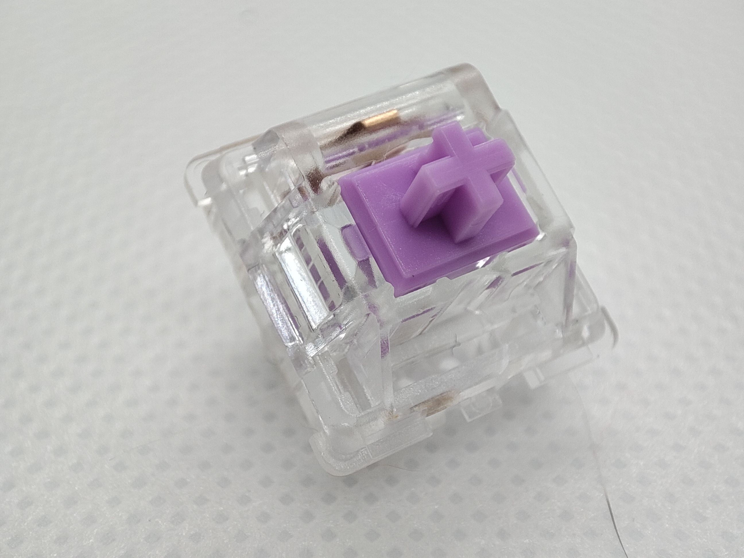 L4白透奶紫轴